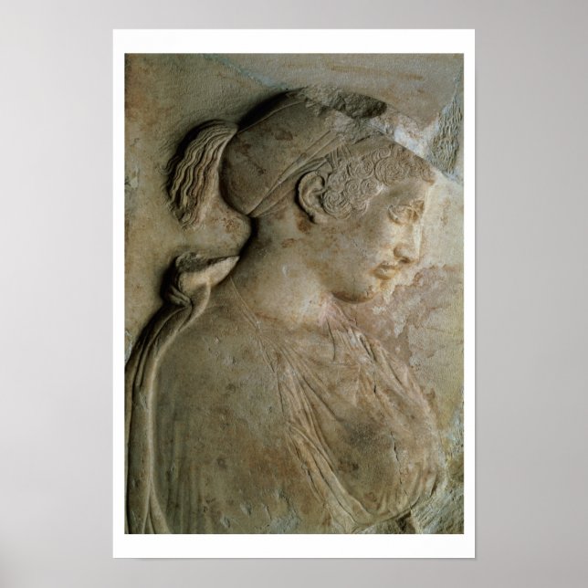 Detaljer från Philis stela, Thasos, c.5t Poster (Framsidan)