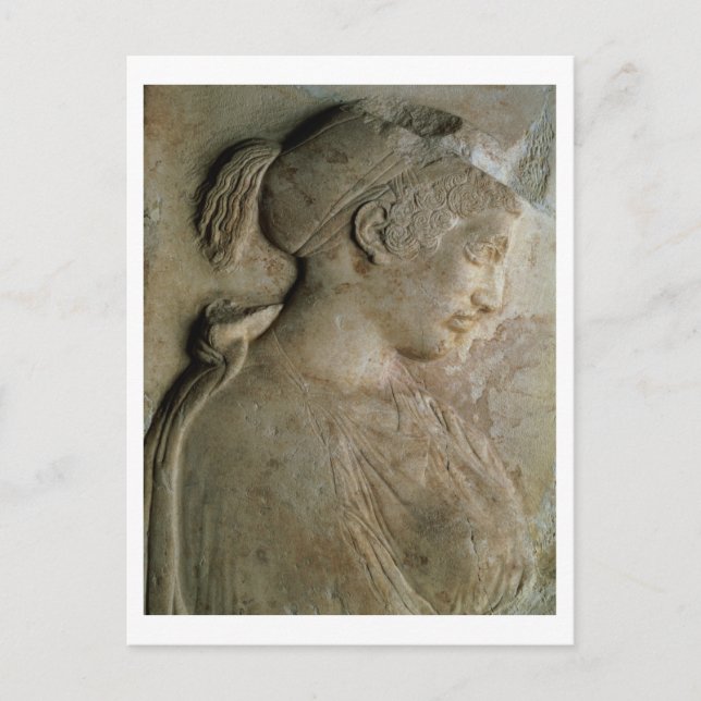 Detaljer från Philis stela, Thasos, c.5t Vykort (Framsida)