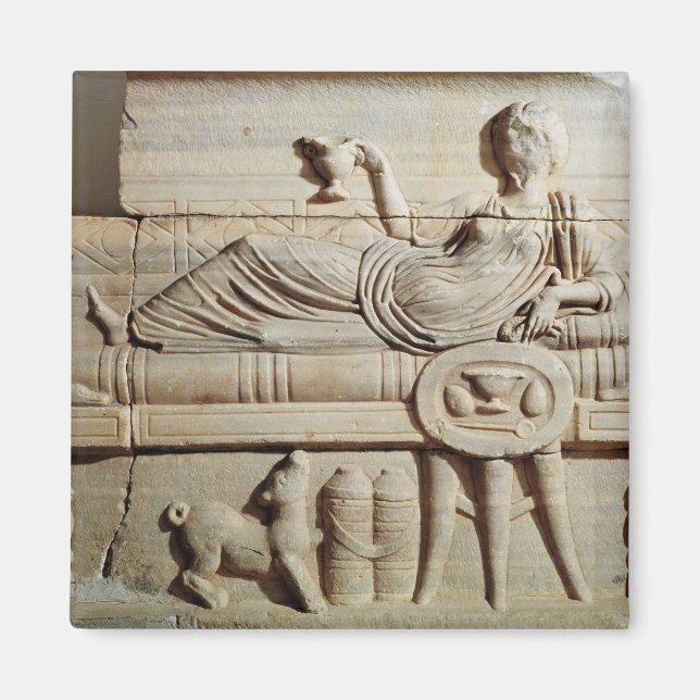 Detaljer från sarkofagus magnet (Framsidan)