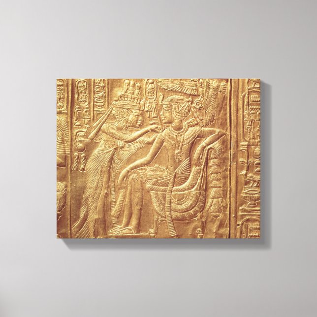 Detaljer från Tutankhamuns lilla skal Canvastryck (Framsida)