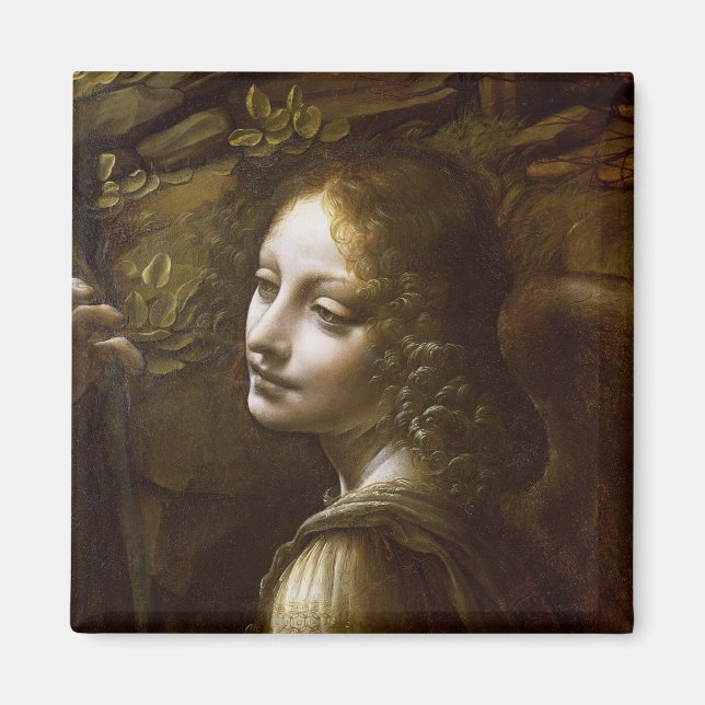 Detaljer i ängeln, från The Virgin of the Magnet (Framsidan)