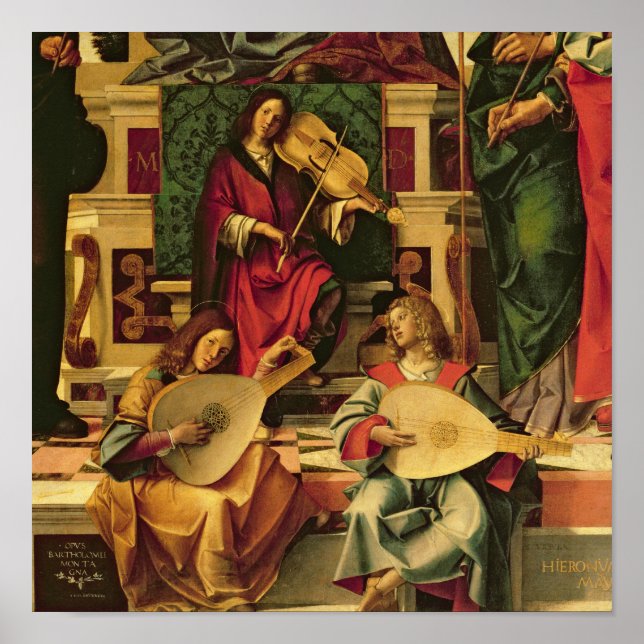 Detaljer om ängelmusiker poster (Framsidan)