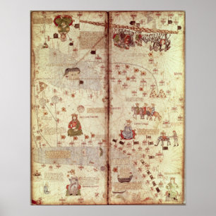 Detaljer om Asien från Katalonien Poster