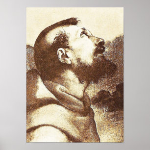 Detaljer om Assisi i Raphael-målning Poster