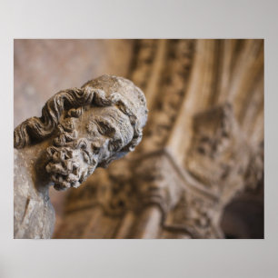 Detaljer om cloisters Patriarch Zacarias statue Poster