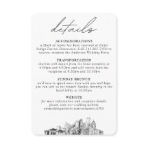 Detaljer om Detroit-bröllop vertikalt små