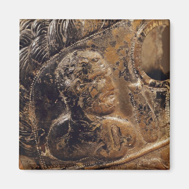 Detaljer om en gladiatormask magnet (Framsidan)