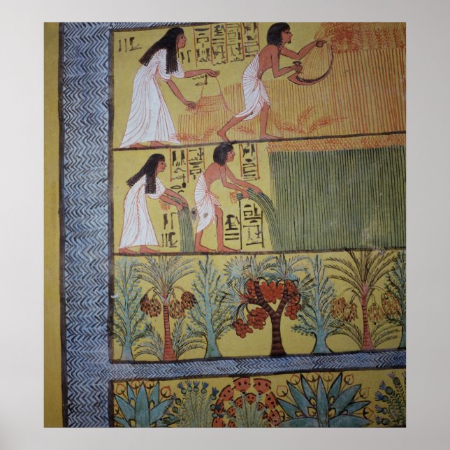 Detaljer om en skördeplats på Öster-muren Poster (Framsidan)