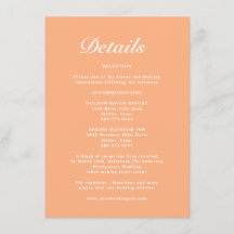 Detaljer om enkel modern Elegant Pastel Peach Bröl