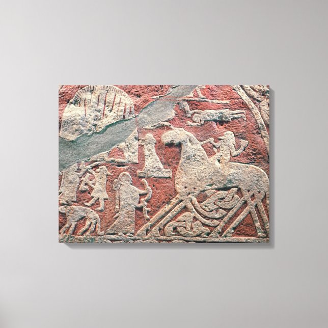 Detaljer om figurer som illustrerar en saga canvastryck (Framsida)