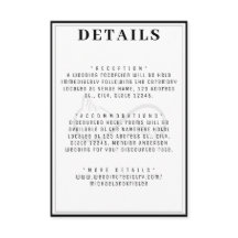 Detaljer om Infinity Symbol Bröllop