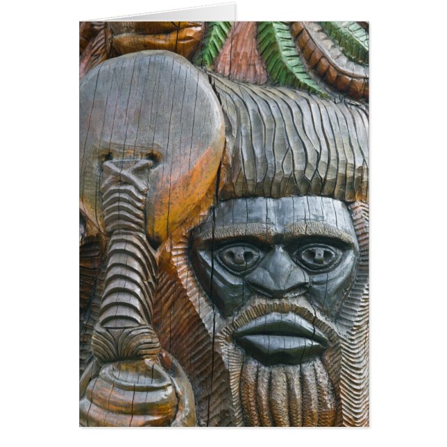 Detaljer om Kanak totem pole, Noumea, New Hälsningskort (Framsidan)