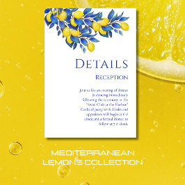 Detaljer om Medelhavet - Lemons-Bröllop-Lemons- Tilläggskort
