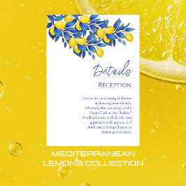 Detaljer om Medelhavet - Lemons-Bröllop-Lemons- Tilläggskort