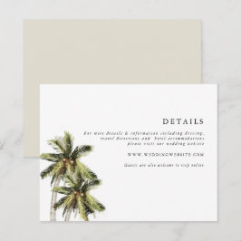 Detaljer om Monas moderna, minimalistiska, tropisk Inbjudningar