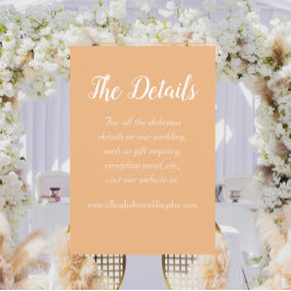 Detaljer om persiko Simple Stil Bröllop Tilläggskort