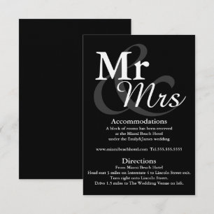 Detaljer om Simple Elegant Typography Bröllop Inbjudningar