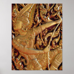 Detaljer om Thai Buddhist Temple Poster