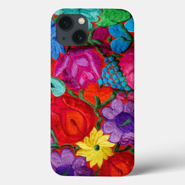 Detaljer om traditionell broderi-blommigt (Baksida)