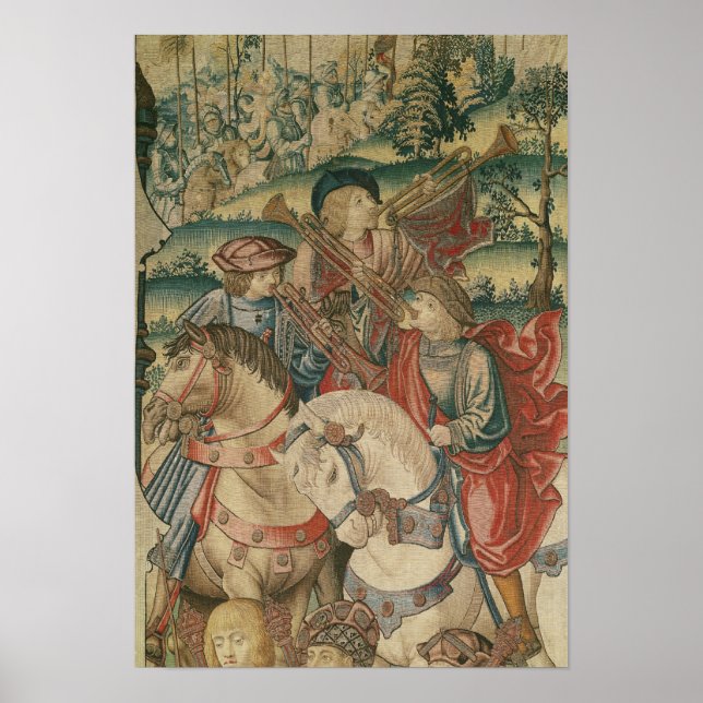Detaljer om trumpeters on horseback poster (Framsidan)