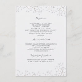 Detaljer om utandning av Elegant bröllop Tilläggskort