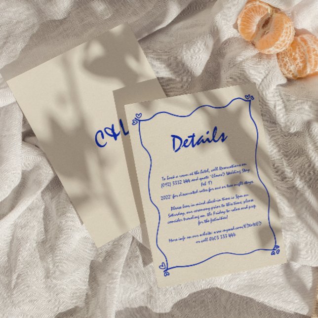 Detaljerad återköps för handskriven visemisk blå B Tilläggskort (Skapare uppladdad)