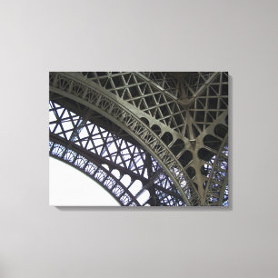 Detaljerad beskrivning av Eiffel Torn Paris-arkite Canvastryck