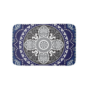 Detaljerad Blommigt Scarf Paisley-design Badrumsmatta