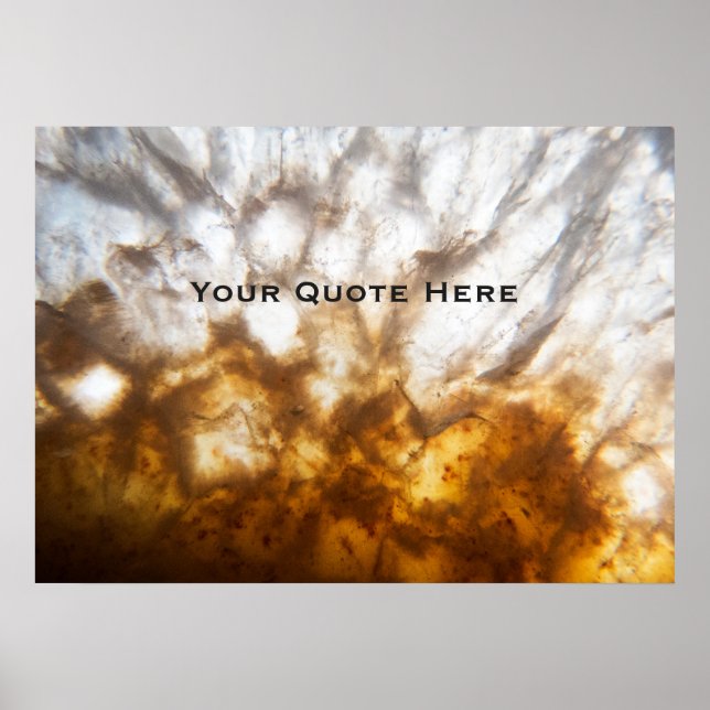 Detaljerad citrine Crystal Poster (Framsidan)