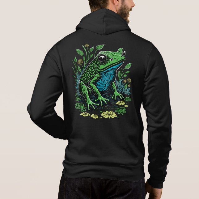 Detaljerad dammgroda t shirt (Baksida)