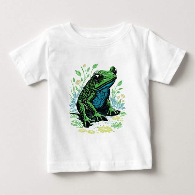 Detaljerad dammgroda t shirt (Framsida)