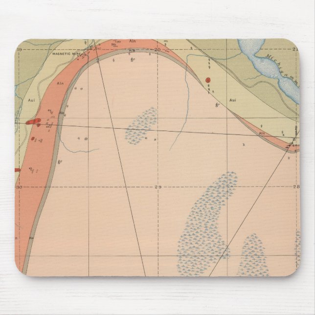 Detaljerad geologi Lakan VII Musmatta (Framsidan)