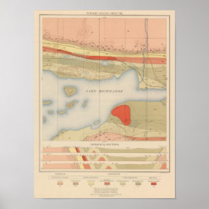Detaljerad geologi Lakan VIII Poster