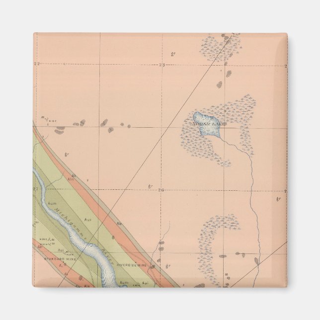Detaljerad geologi Lakan X Magnet (Framsidan)