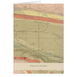 Detaljerad geologi Lakan XII Hälsningskort