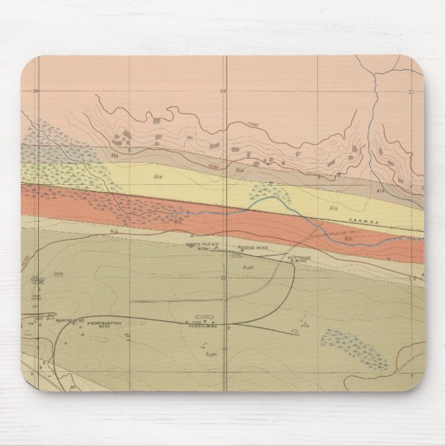 Detaljerad geologi Lakan XII Musmatta (Framsidan)