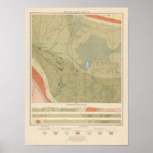 Detaljerad geologi Lakan XIX Poster