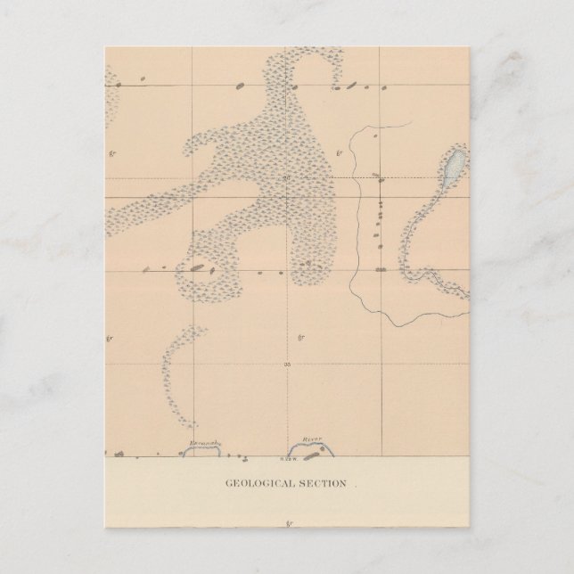 Detaljerad geologi Lakan XVII Vykort (Framsida)