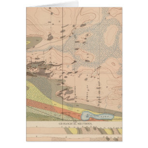 Detaljerad geologi Lakan XVIII Hälsningskort