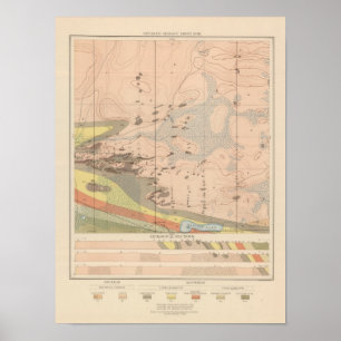 Detaljerad geologi Lakan XVIII Poster