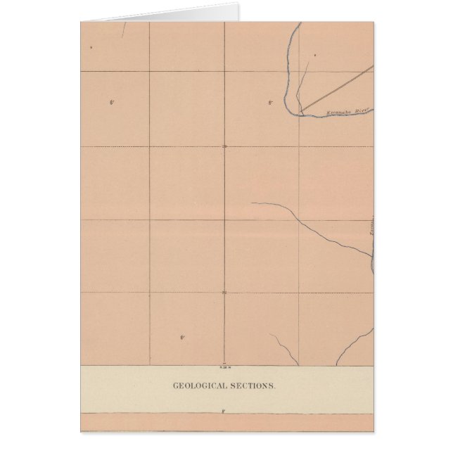 Detaljerad geologi Lakan XX Hälsningskort (Framsidan)