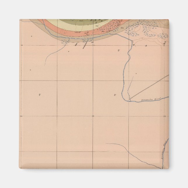 Detaljerad geologi Lakan XX Magnet (Framsidan)