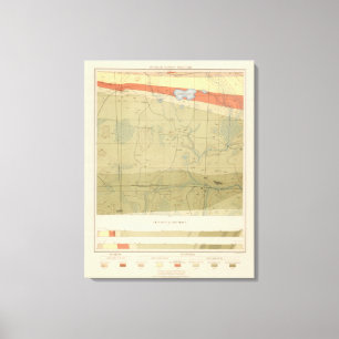 Detaljerad geologi Lakan XXII Canvastryck