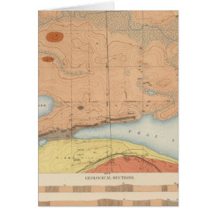 Detaljerad geologi Lakan XXVII Hälsningskort