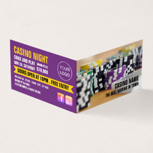 Detaljerad information om Casino Chip, Casino Mana Visitkort