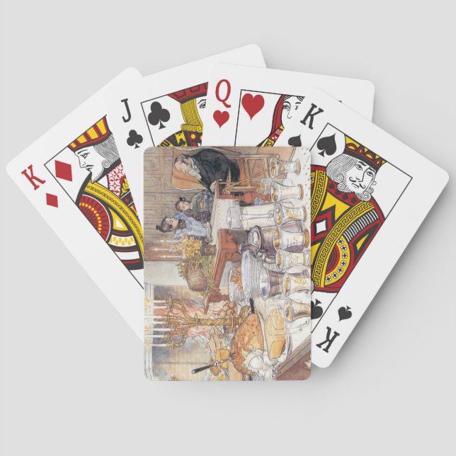 Detaljerad information om Kväll (Traditional Swedi Casinokort (Baksidan)