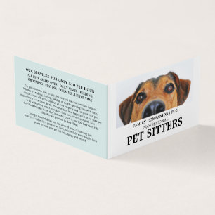 Detaljerad information om tjänsten Cute Hund, Pet  Visitkort