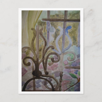 Detaljerad köfönster vykort