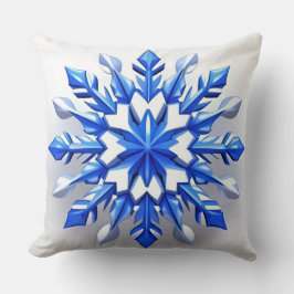 Detaljerad Snowflake-design Kudde