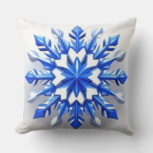Detaljerad Snowflake-design Kudde
